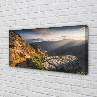 Foto quadro su tela Montagne alba