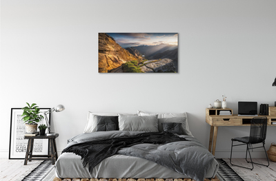 Foto quadro su tela Montagne alba