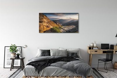 Foto quadro su tela Montagne alba