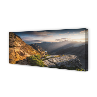 Foto quadro su tela Montagne alba