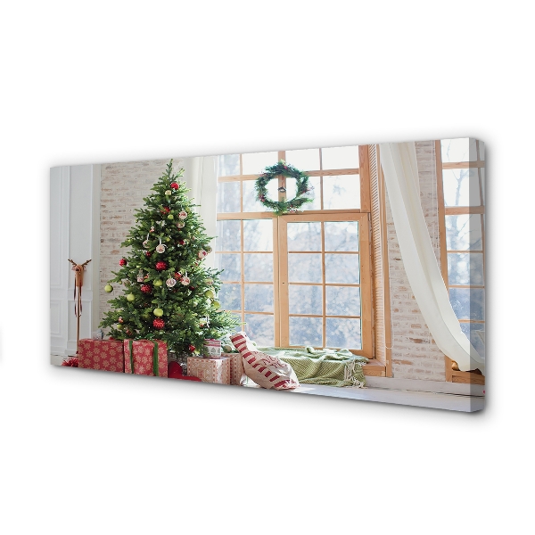 Quadro su tela Regali degli alberi di Natale