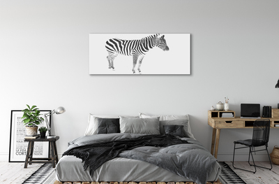 Quadro su tela Zebra dipinta