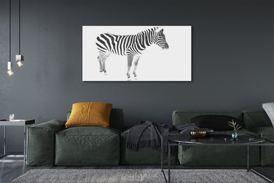 Quadro su tela Zebra dipinta