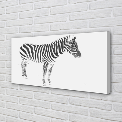 Quadro su tela Zebra dipinta