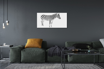 Quadro su tela Zebra dipinta