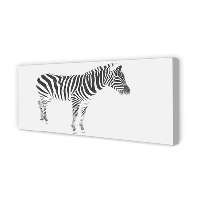 Quadro su tela Zebra dipinta