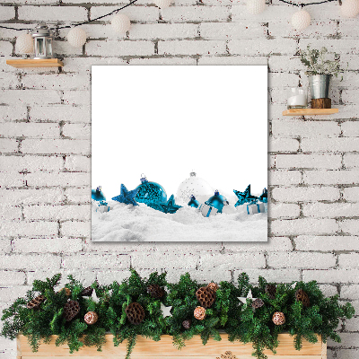 Quadro su tela Ornamenti di Natale di Natale Ornamenti di neve