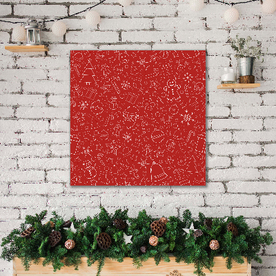 Quadro stampa su tela Ornamenti di Natale Decorazione invernale