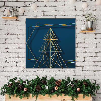 Quadro stampa su tela Albero di Natale festivo di Natale