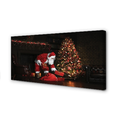 Quadro su tela Decorazioni per regali degli alberi di Natale Babbo Natale