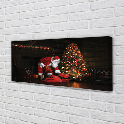 Quadro su tela Decorazioni per regali degli alberi di Natale Babbo Natale