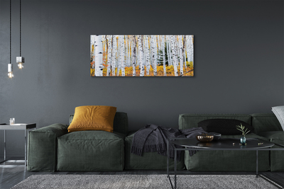 Foto quadro su tela Birch autunnale