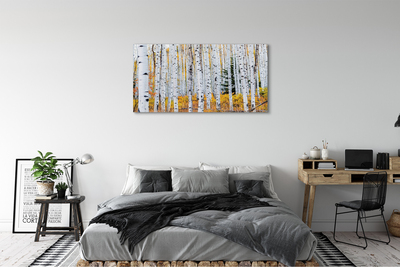 Foto quadro su tela Birch autunnale