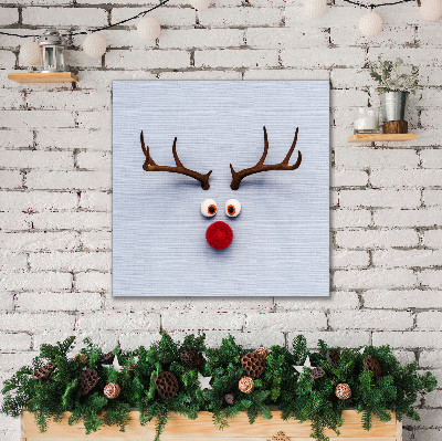 Quadro su tela Rudolf la renna santa