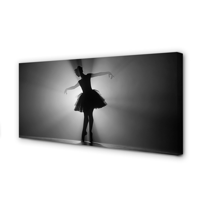 Quadro su tela Sfondo grigio ballerina