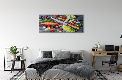 Stampa quadro su tela Catacea Coltello, pomodori di spinaci