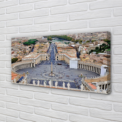 Foto quadro su tela Roma Vaticano Place Panorama