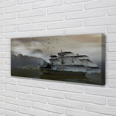 Quadro su tela Ship Mount Sea