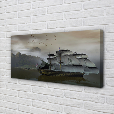 Quadro su tela Ship Mount Sea