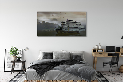 Quadro su tela Ship Mount Sea