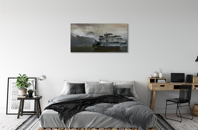 Quadro su tela Ship Mount Sea