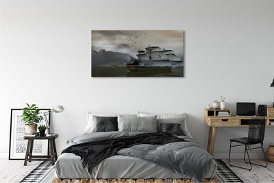 Quadro su tela Ship Mount Sea