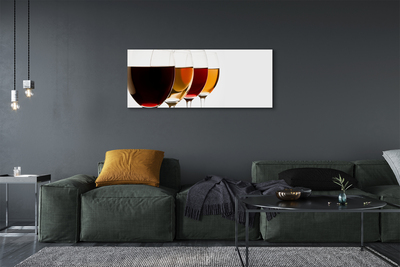 Quadro su tela Bicchieri di vino