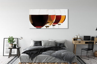 Quadro su tela Bicchieri di vino