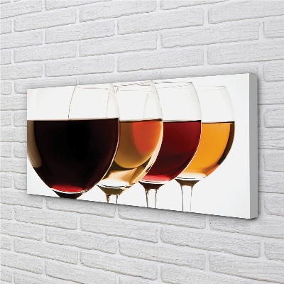 Quadro su tela Bicchieri di vino