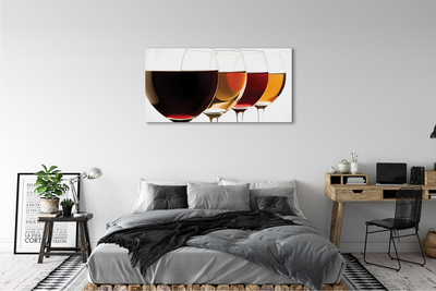 Quadro su tela Bicchieri di vino