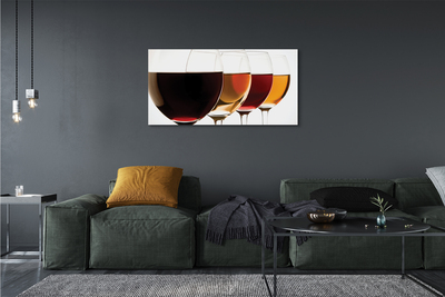 Quadro su tela Bicchieri di vino