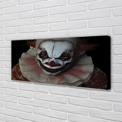 Foto quadro su tela Clown terribile