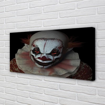 Foto quadro su tela Clown terribile