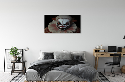 Foto quadro su tela Clown terribile