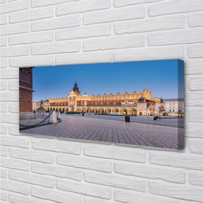 Quadro su tela Tone tramonto di Cracovia