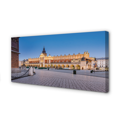 Quadro su tela Tone tramonto di Cracovia