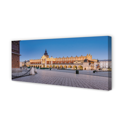 Quadro su tela Tone tramonto di Cracovia