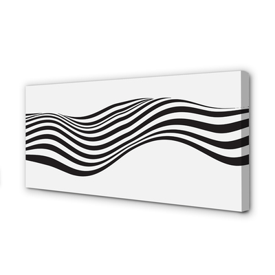 Quadro su tela Zebra Stripes Wave