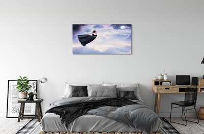 Quadro su tela Fata Sky Cloud Moon