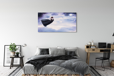 Quadro su tela Fata Sky Cloud Moon