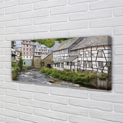 Quadro su tela Germania Old River Buildings