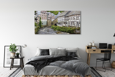 Quadro su tela Germania Old River Buildings