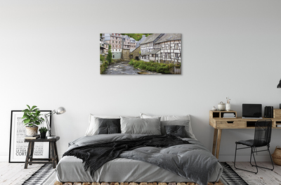 Quadro su tela Germania Old River Buildings