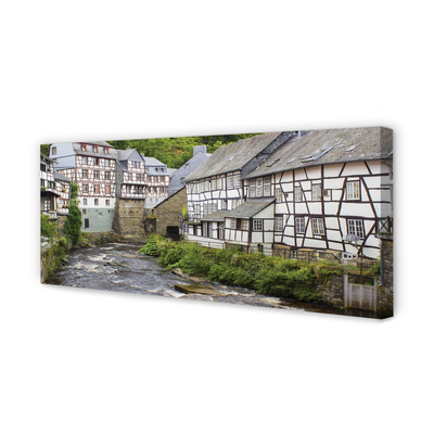 Quadro su tela Germania Old River Buildings