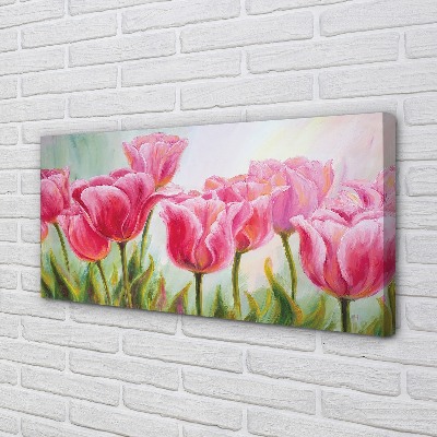 Quadro su tela Immagine dei tulipani
