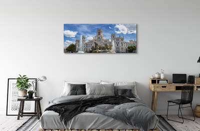 Quadro su tela Palazzo della fontana della Spagna Madrid