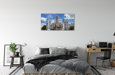 Quadro su tela Palazzo della fontana della Spagna Madrid