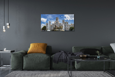 Quadro su tela Palazzo della fontana della Spagna Madrid