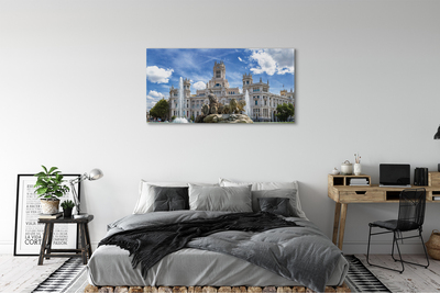 Quadro su tela Palazzo della fontana della Spagna Madrid