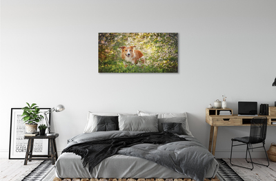 Quadro su tela Fiori della foresta per cani